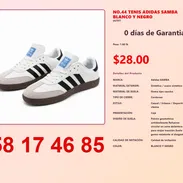 NO.44 TENIS ADIDAS SAMBA BLANCO Y NEGRO - Img 54823974