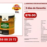 LASUR MACYDECOR SATINADO INCOLORO 4 L VPT#-0332 - Img 56831391
