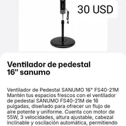Ventilador de pedestal Sanumo de 16 pulgadas - Img 57575057