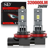 Pareja de bombillos H11, HB4 y HB3 , 260W, 320000 Lumens, 12V. (50 USD cada pareja) - Img 52236513