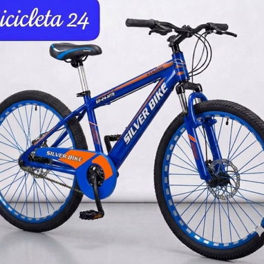 Bicicletas medida 24 silver bike frenos de disco amortiguacion delantera,vienen con guardafango nuevas en su caja - Img 126045853