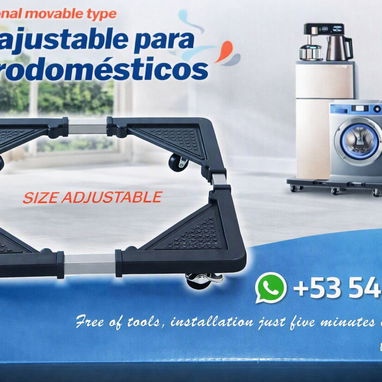 Base Ajustable Refuerzada con Ruedas – Facilita Limpiar tu Hogar 54266893 ✅ ruedas con freno Soporta gran peso al pv - 2/2