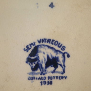 Plato Antiguo de Colección: "Blue Willow": Buffalo Pottery (1916) - Tel: 5358 0956 - Vedado - 2/2