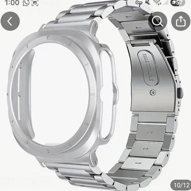 Manilla pulsera metalica plateada Samsung Galaxy Watch 7 o ultra - Img 122774403