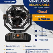 Ventilador recargable marca EKO - Img 55452198