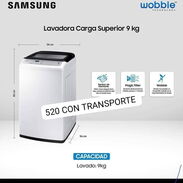 Lavadora automática Samsung de 9kg nueva en caja con garantía y domicilio incluido no dude en llamar será bien atendido - Img 45379002