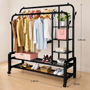 Percha doble con organizador de metal resistente (Gu-L&G) - Img 57042120