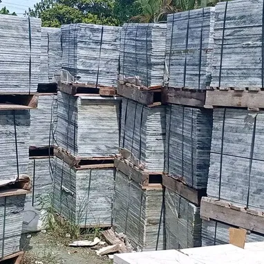 Losas de mármol gris miden 40x40 - 2/3
