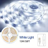 Tiras de Luces LED blancas de 15 metros. 5V. Botón On/off. Conector USB.n12USD - Img 56118878