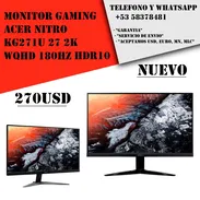 Monitor Gaming Acer Nitro KG271U 27" 2K WQHD 180Hz HDR10 "Nuevo Sellado" - Img 55943783