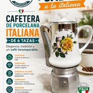 Cafetera de porcelana italiana - Img 51293727