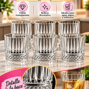 Set de 6 vasos de whisky 265ml - 2/2