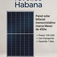¡Panel Solar Bifacial Monocristalino Messi 450W con Transporte y Garantía! - Img 58228595