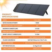 Panel solar portable de 400Watts marca LVYUAN, Nuevo en caja - 380usd - Img 56815666
