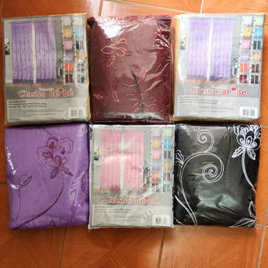 Cortinas de satín y encaje Traídas de usa 2 paños - Img 113791752
