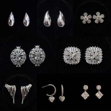 Aretes de plata sencilla - 4/10