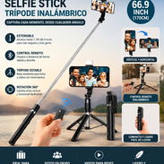 Trípode para celular y palo selfie con control remoto. - Img 56383418