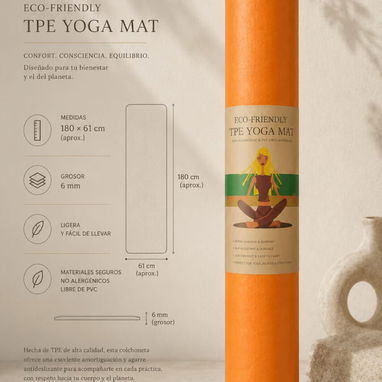 🧘♀️ Estera de Yoga Antideslizante 💲 PRECIO: 16 USD - Img 122574899
