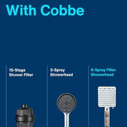 Cobbe Cabezal de ducha filtrado con portátil, cabezal de ducha de alta presión con 6 modos de pulverización con filtros, - Img 45618271