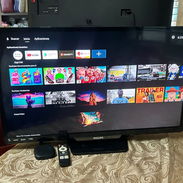 Tv✅ VENDO TELEVISOR MARCA PHILIPS + Android TV de 32’ en 120 usd el televisor está perfecto tiene solo una pequeña rayit - Img 57571572