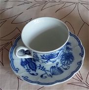 2 tazas cafe mocca Oscar Schaller / Winterling Blue Onion, Hecho en Baviera - Img 45208794