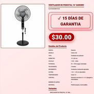 VENTILADOR DE PEDESTAL 16" SANUMO . - Img 57879632