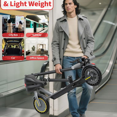Carriola eléctrica para adultos / scooter 'Joyhis' con asiento desmontable Color: GRIS 350W Litio 36V/5.2Ah RIN 8.5' NEW - 6/6