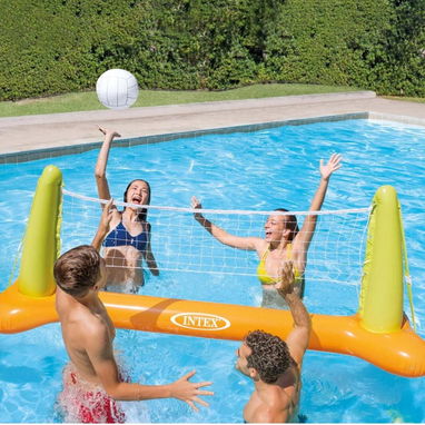Red de voleibol inflable para piscinas con su pelota - 4/4