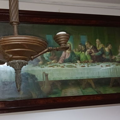Antigua obra de arte LA SANTA CENA,  es grande. - 4/4