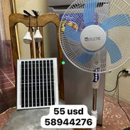 Ventilador recargable con panel - Img 55413458