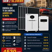 ☀️ 5KW-10KWH ☀️ KIT SOLAR VOLTIA 5KW-10KWH- 8 PANELES BIFACIALES. MENSAJERIA FACTURA Y GARANTIA. 📲 54833699 - Img 55694843