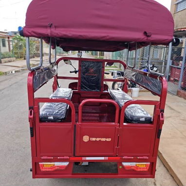 Triciclo JINPENG Híbrido: 1500W, 80-100km, 500kg, frenos tambor, LED y extensor 5000W. ¡5100 USD con factura y envío! 🛺 - 2/4