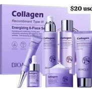 Set de skincare colágeno, vitaminas c y ácido hialurónico - Img 57211579
