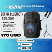 🎵BOCINAS BLUETOOTH 15 PULGADAS ➕ MICRÓFONO INALÁMBRICO Y TRÍPODE 💲170 USD - Img 53184425