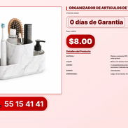 ORGANIZADOR DE ARTICULOS DE TOCADOR VPT-0212 - Img 56216252