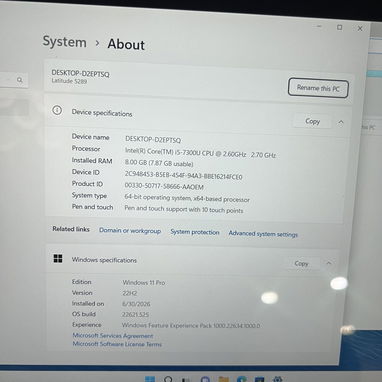 Laptop táctil DELL TIPO TABLET ” core i5 7th gen 8gb ram 128gb Sdd batería buena 🔋💯👌🔌 - Img 125037860