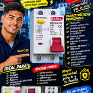 ⚡🛡️ ¡Protege tu instalación eléctrica con calidad y seguridad! 🛡️⚡ DIFERENCIAL 2P 63A – 30mA 💲 Precio: $20 USD ✅ Prot - Img 56133025