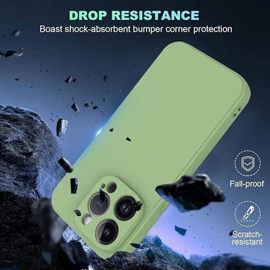 ☎️53544655 🛵 Entrega Disponible ⭐ Funda de TPU para iPhone 15 Pro color verde menta⭐ - 5/5