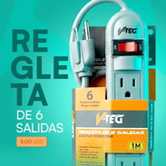 Regleta de 6 salidas 1m (extensión)  5 USD - Img 56055306