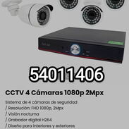!! Sistema CCTV de 4 Cámaras 1080p 2Mpx Nuevo en su caja/ Sistema de 4 cámaras de seguridad!! - Img 45601081