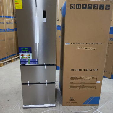 Refrigerador 16 pies doble puerta y 2 gavetas inferiores marca Milexus Modelo francés congelación seca precio $830 USD - 3/6