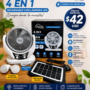 VENTILADOR 4 EN 1 RECARGABLE CON LÁMPARA LED - Img 56832498