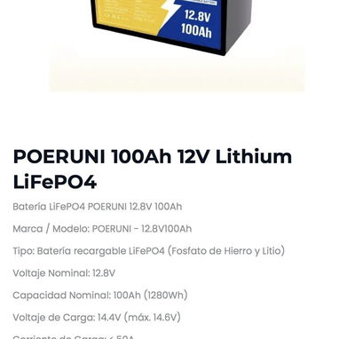 Inversor Sumry 4000w 110v y Batería Lifepo4 - 3/3