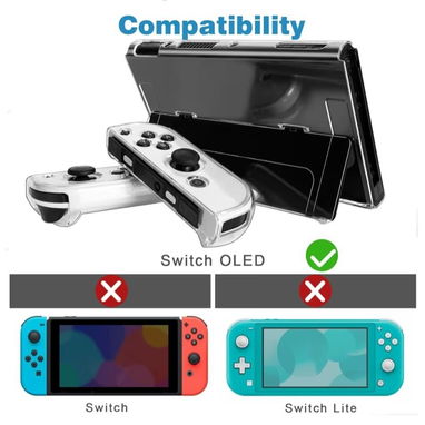 ☎️53544655 🛵 Entrega Disponible ⭐Funda Transparente Protectora para Nintendo Switch OLED con Agarre Ergonómico ⭐ - Img 124542180