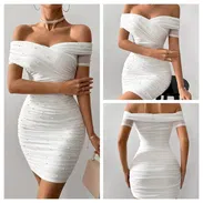 Pearl - Vestido Elegante de Hombros Descubiertos - Img 52831801