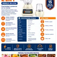 Licuadora 2 en 1 Pro Kitchen, practicidad y potencia en tu cocina... - Img 57619392