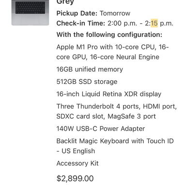 Venta !! MacBook Pro M1 16 Pulgadas como nueva !! 0 detalles - 3/3