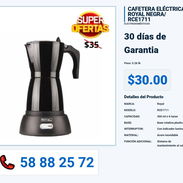 CAFETERA ELÉCTRICA ROYAL NEGRA/ RCE1711 VPT-0070 - Img 55991704