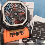 Ventilador recargable F6 con panel solar con mensajería incluida - Img 57556604