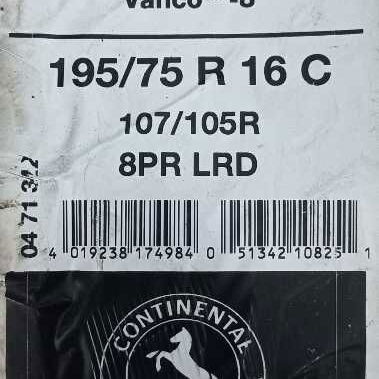 2 Gomas 16 R 195/75 continental 0 km - 2/2